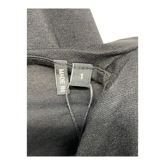 The Kooples Little Black Dres Size US Small Ruched Woven Padded Shoulders  NWT - Picture 10 of 14